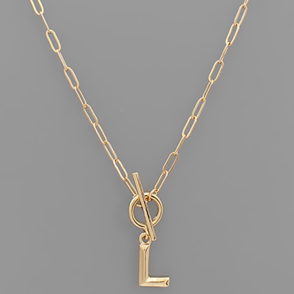 Inital Toggle Necklace - Picture 10 of 16